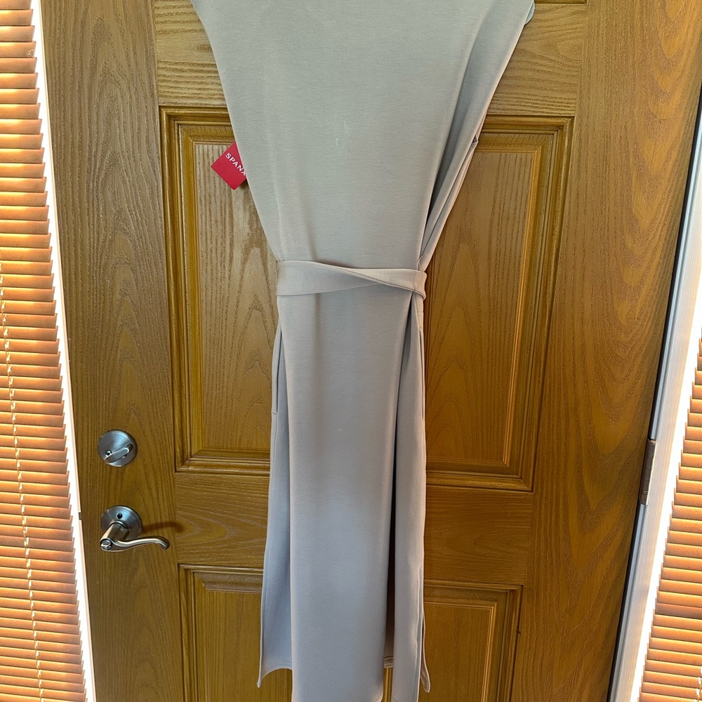 SPANX Taupe Midi Dress - Picture 2 of 4
